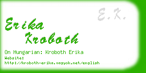 erika kroboth business card